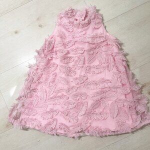Janie and Jack Baby Girl Pink Sleeveless Dress Size 12-18 Months